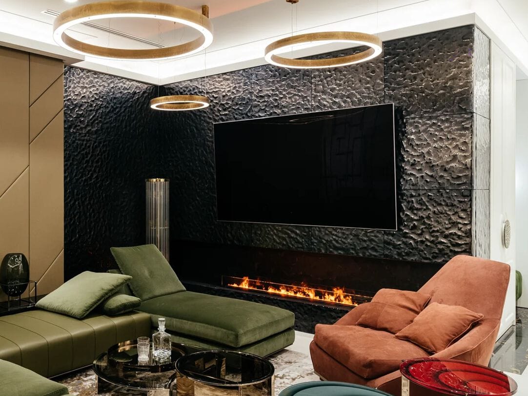 Декоративная стеклянная панель PlusObject VENTO DARK SILVER ARCH-00070461