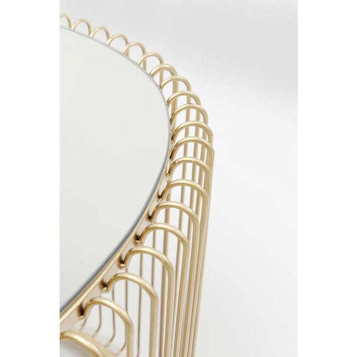 Овальный журнальный столик из зеркального стекла KARE Design ARCH-00056339 - Вид №4