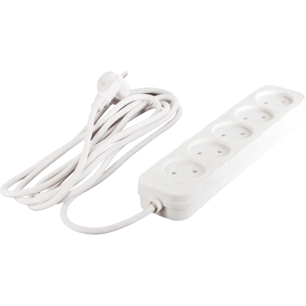 Удлинитель без заземления Electraline 5 розеток, 3 м STLM-2139438 - Вид №1