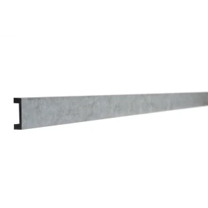 Рейка настенно-потолочная полистирол ударопрочный Decor-Dizayn 618-25 серый бархат 15x40x3000 мм