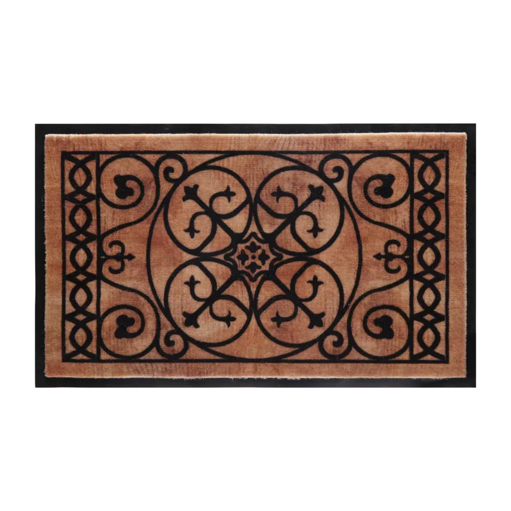 Коврик Inspire Retro 45x75 см полиэстер на ПВХ цвет коричневый STLM-2014075 - Вид №1