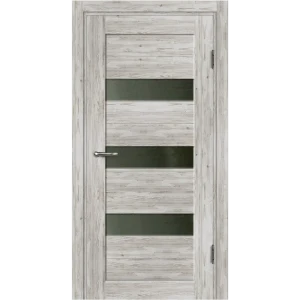 Дверь межкомнатная Капри остекленная ПВХ ламинация цвет северная сосна 60х200 см (с замком и петлями)