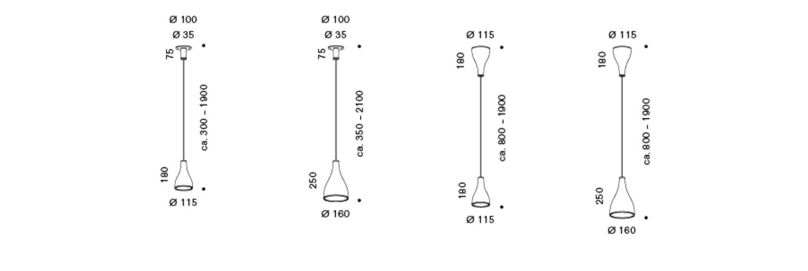 Алюминиевый светодиодный подвесной светильник serien.lighting СТО ВОСЕМЬДЕСЯТ ARCH-00122169 - Вид №3