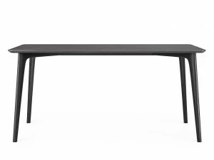 Обеденный стол прямоугольный черный дуб, бежево-серый 160 см Iggy THE IDEA  210049 Коричневый