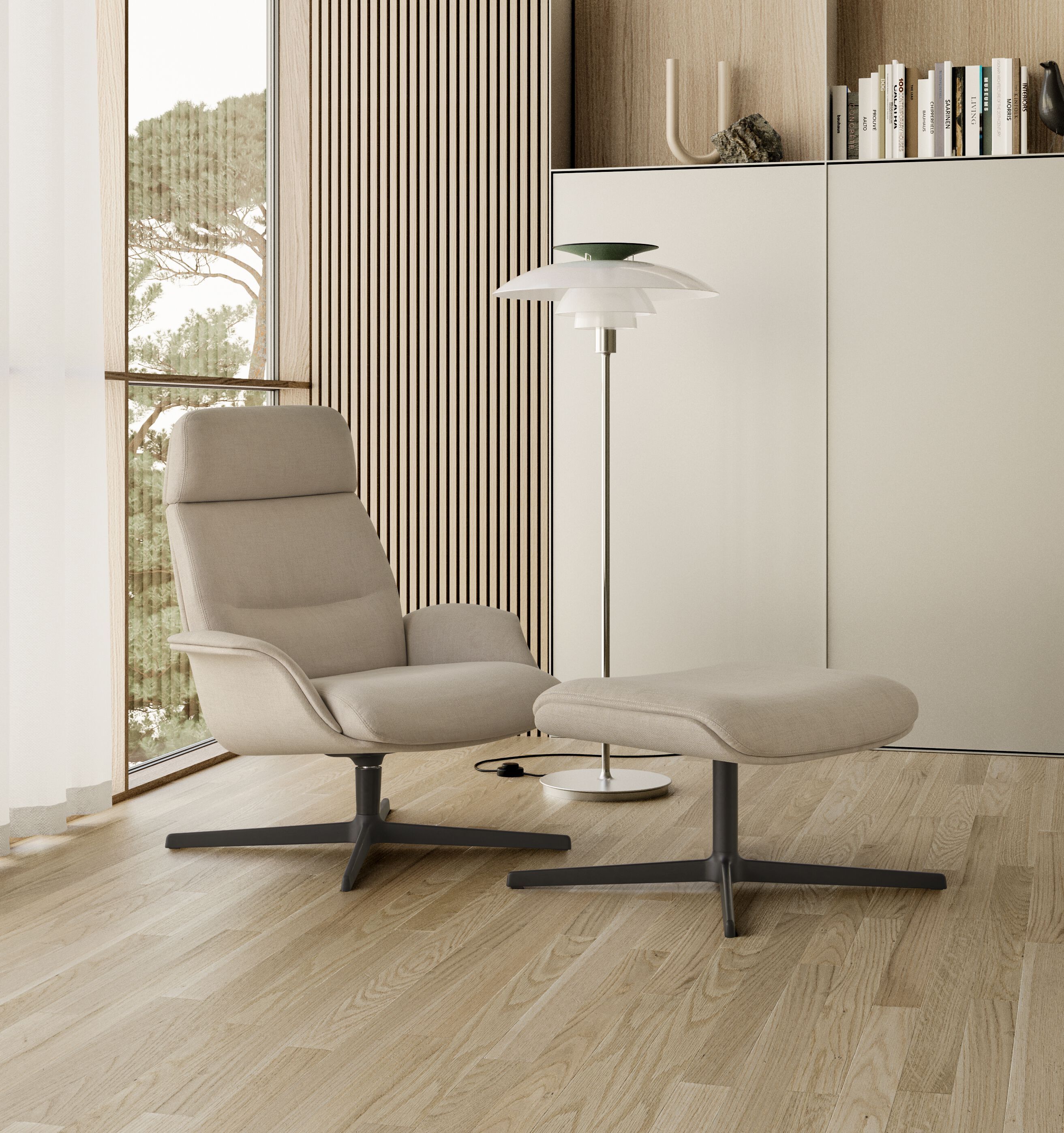 Тканевое вращающееся кресло INCLASS Rever ARCH-00012484 - Вид №3