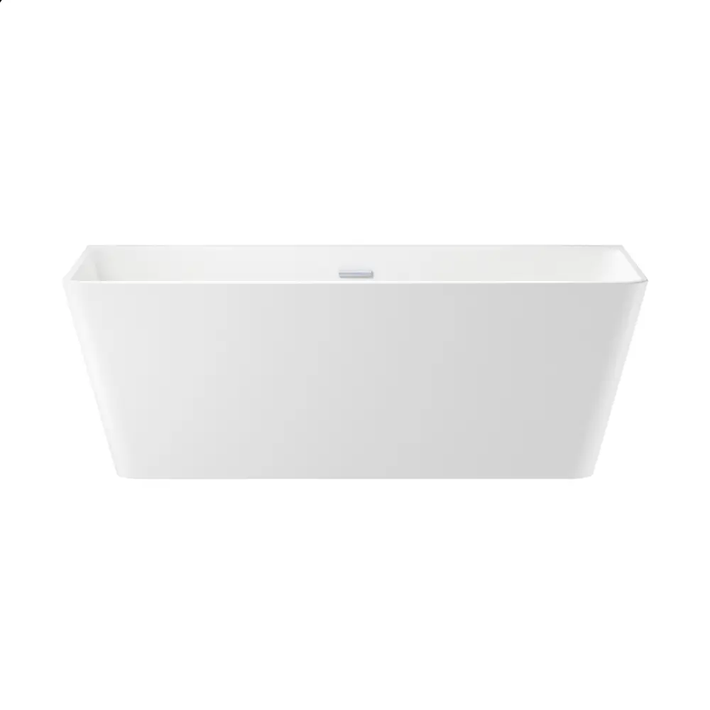 Отдельностоящая ванна Wellsee Graceful Pro 230903001 акриловая 168x80 см с ножками экраном и сливом-переливом