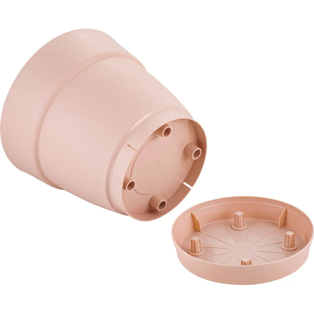 Горшок цветочный Ingreen Villa de Fiori ø17 см v2 л пластик розовый STLM-2139768 - Вид №2