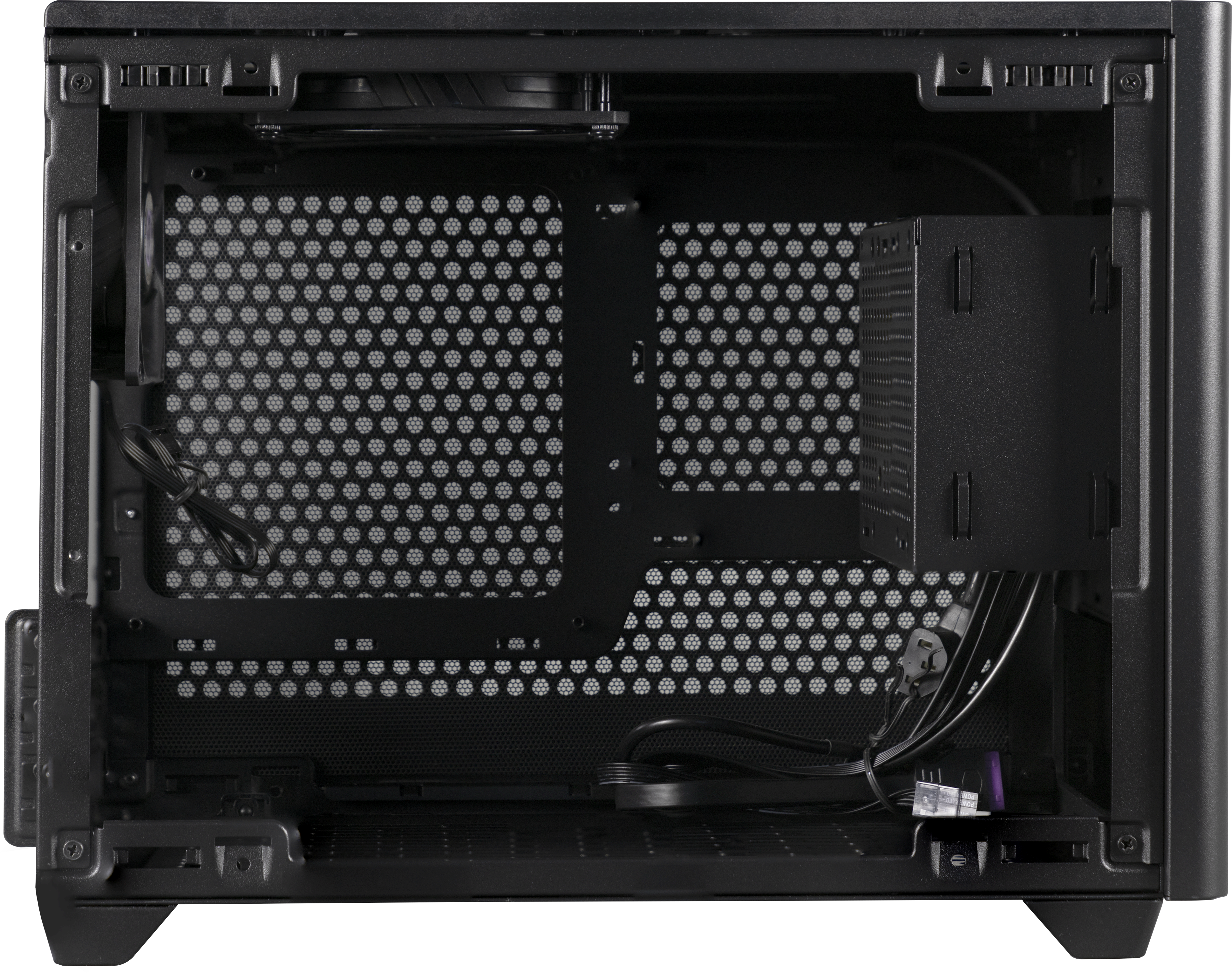 MCB-NR200-KNNN-S00 masterbox nr200, usb3.0x2, 1x92 fan, 1x120 fan, black, steel panel, w/o psu, mitx Cooler Master Cooler Master MasterBox Santreyd  - Вид №14