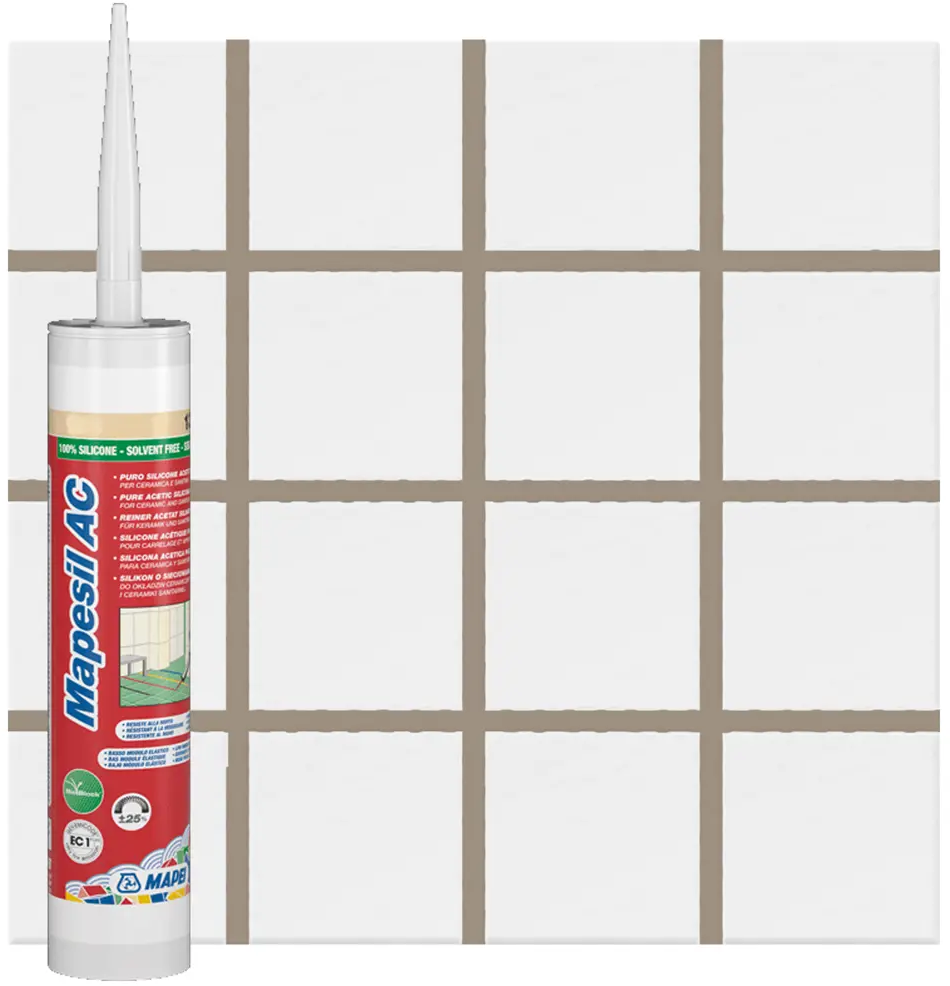 90255595 Силиконовый герметик Mapei Mapesil AC 133 Песочный, 310 мл STLM-0857065