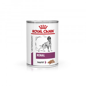 Т0023178 Корм для собак Vet Diet Renal при хронической почечной недостаточности, свинина конс. 410г ROYAL CANIN