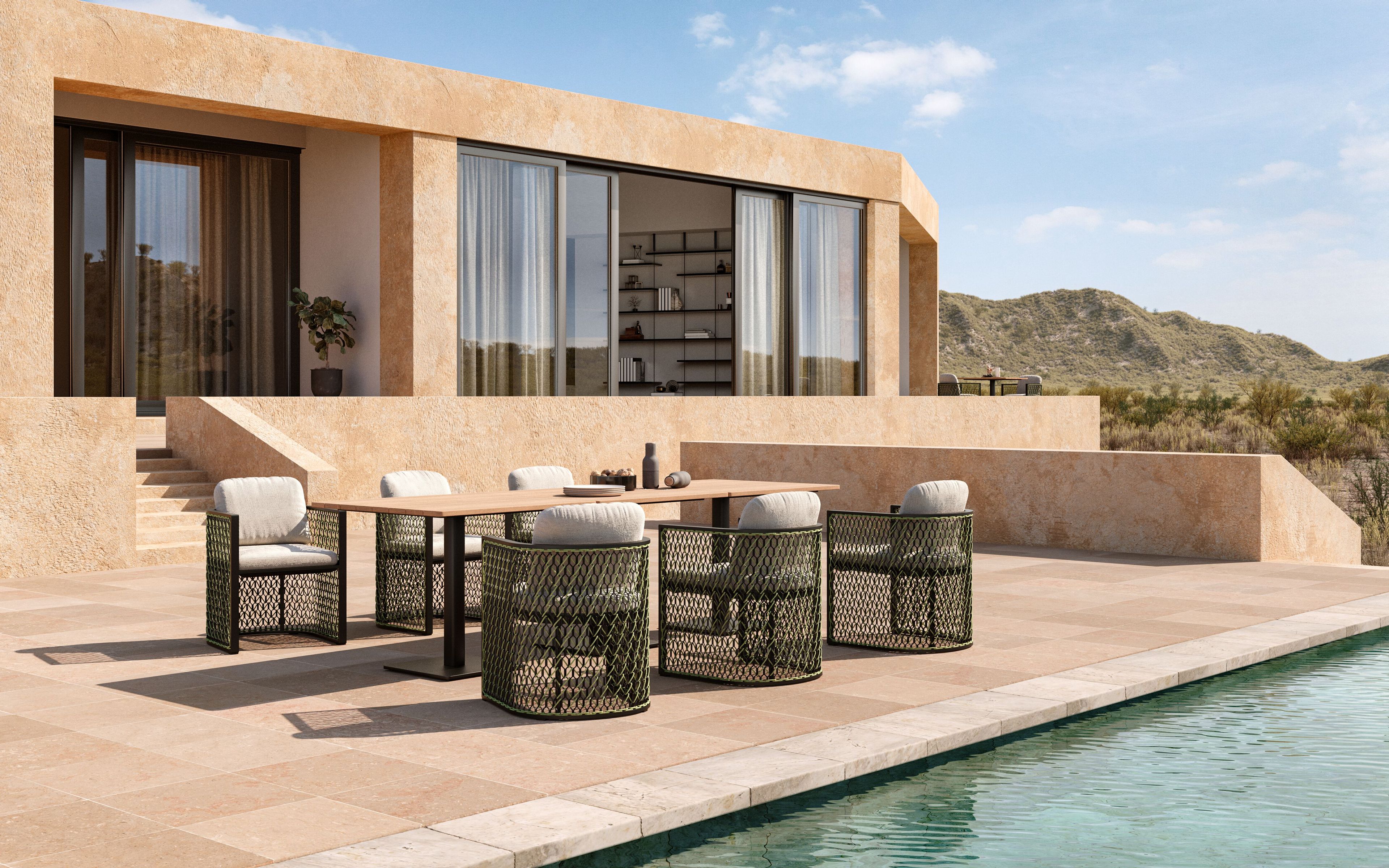 Керамический садовый столик VINEKO гнездо ARCH-00136030 - Вид №1