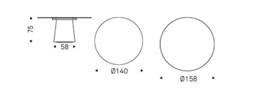 Круглый керамический стол Cattelan italia Rado ARCH-00149027 - Вид №4