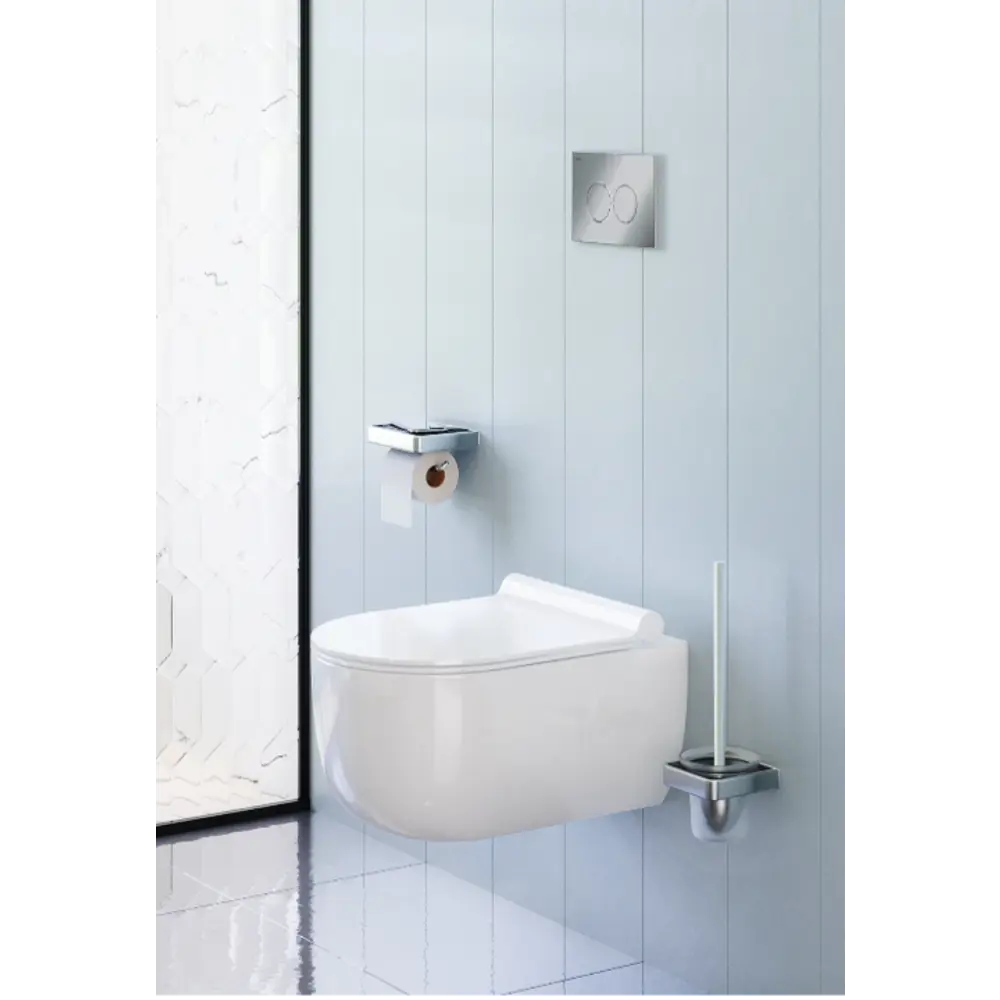 Комплект инсталляция с унитазом AM.PM Pulse Flash Clean IS80151.9P1702, с микролифтом, клавиша цвет хром STLM-2091763 - Вид №5