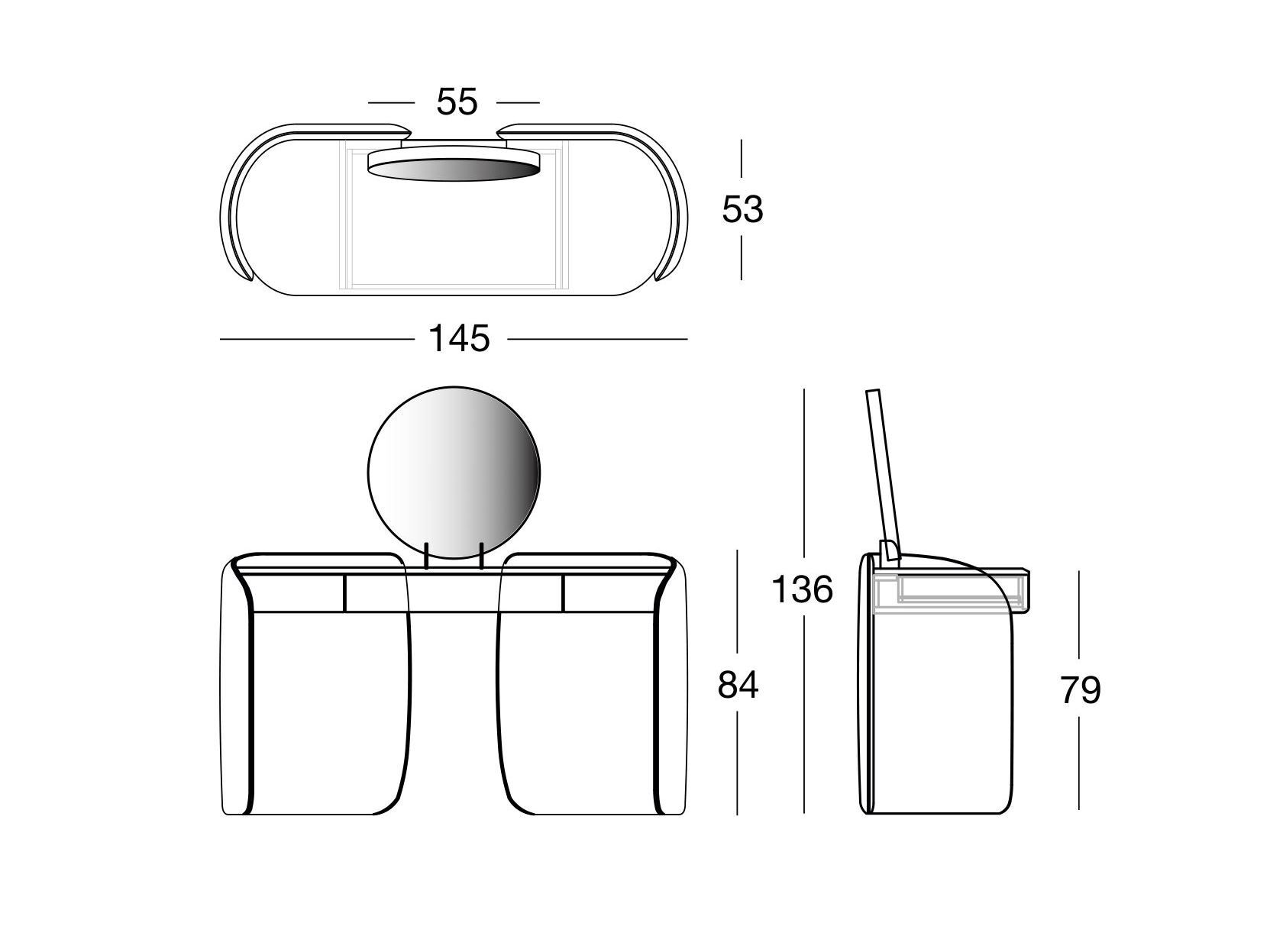 Мобильный туалетный столик Longhi Blooming ARCH-00119790 - Вид №4