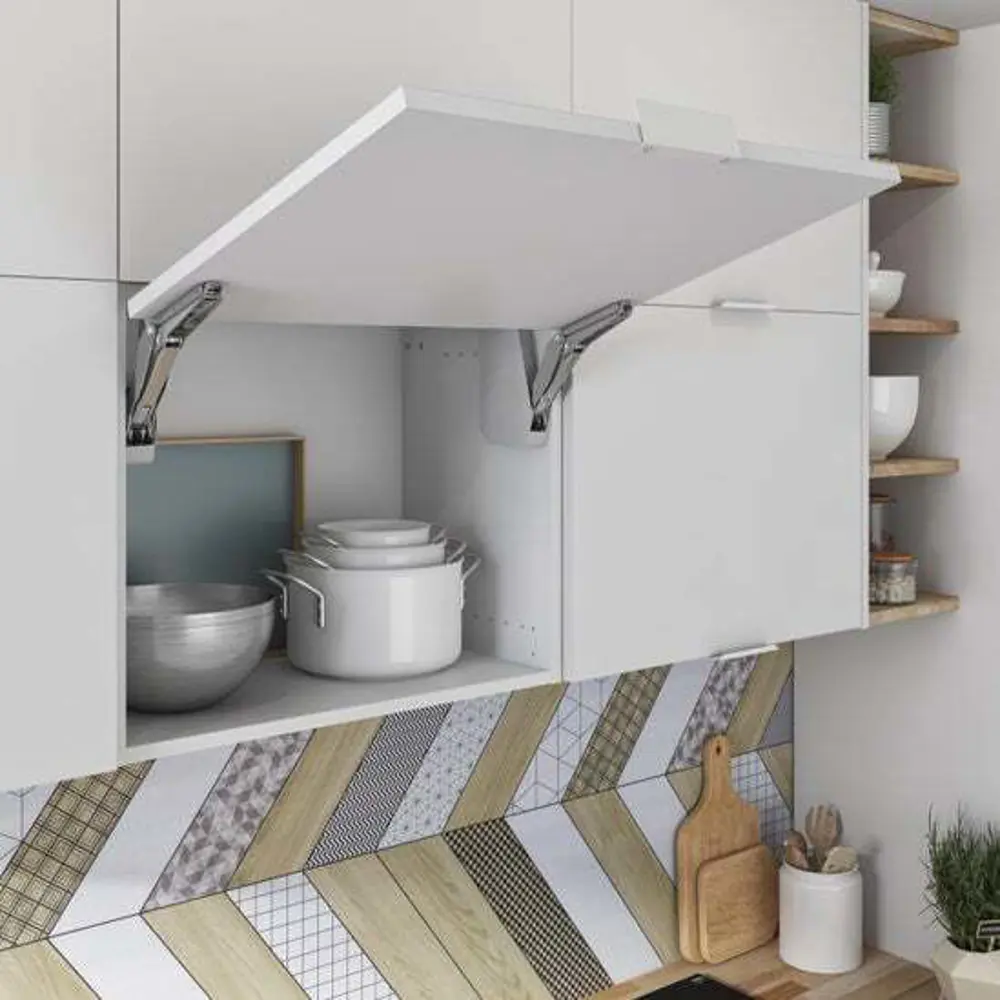 Механизм подъемный Free Flap Mini B нагрузка до 6 кг нержавеющая сталь KESSEBOHMER STLM-2175776 - Вид №6