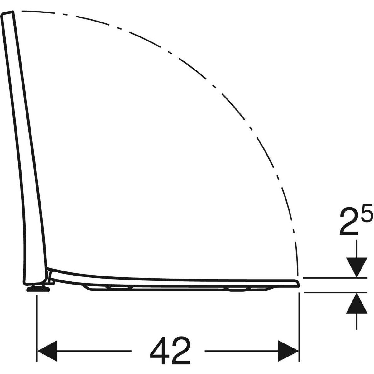 Сиденье унитаза duroplast Geberit Acanto ARCH-00135402 - Вид №4