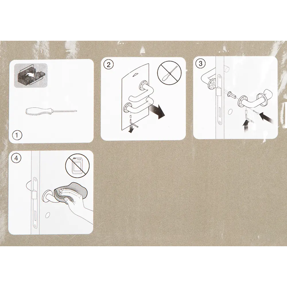 Ручка дверная на розетке Z 202 BP, цвет чёрный PALLADIUM STLM-2008754 - Вид №3