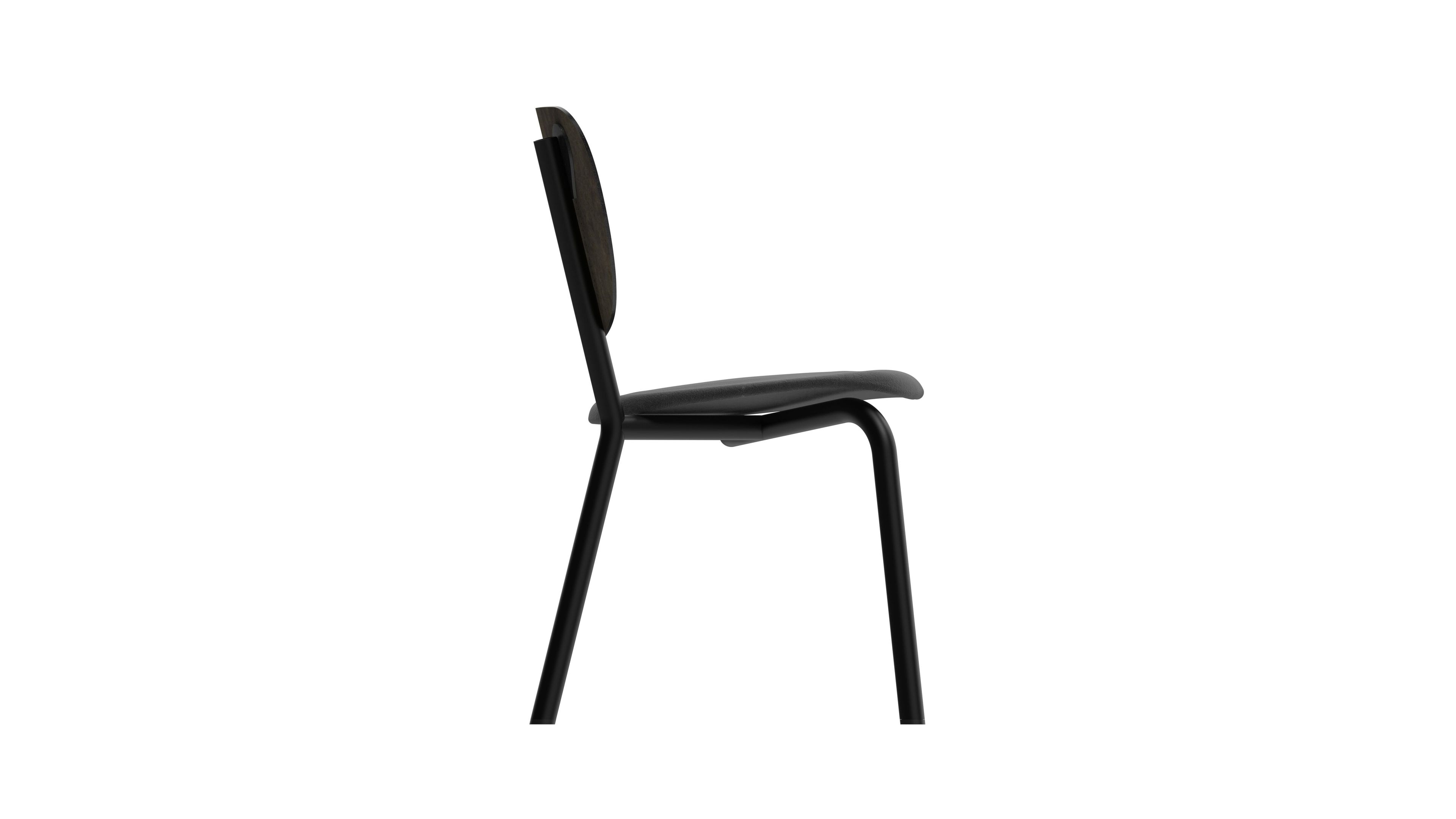 Кожаный и деревянный стул FUNCTIONALS EMIL ROSI ARCH-00147461 - Вид №17