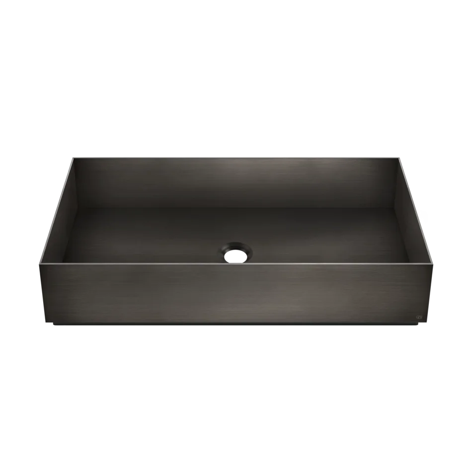 Умывальник 54606 707 Gessi Inverso ЧЕРНЫЙ МЕТАЛЛ BR. PVD 54606707