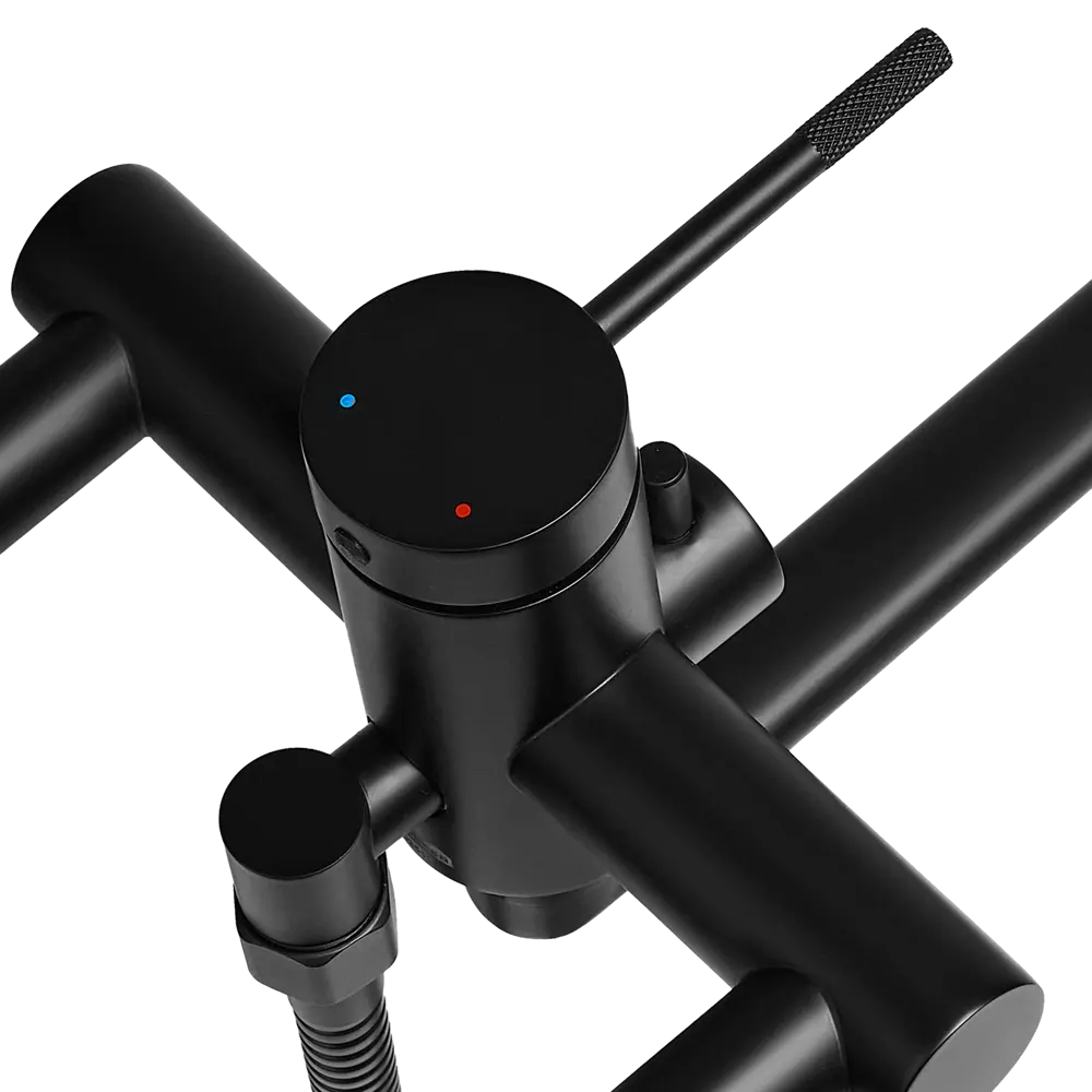 Смеситель для ванны универсальный Терни KONSENSA черный STLM-2207560 - Вид №3