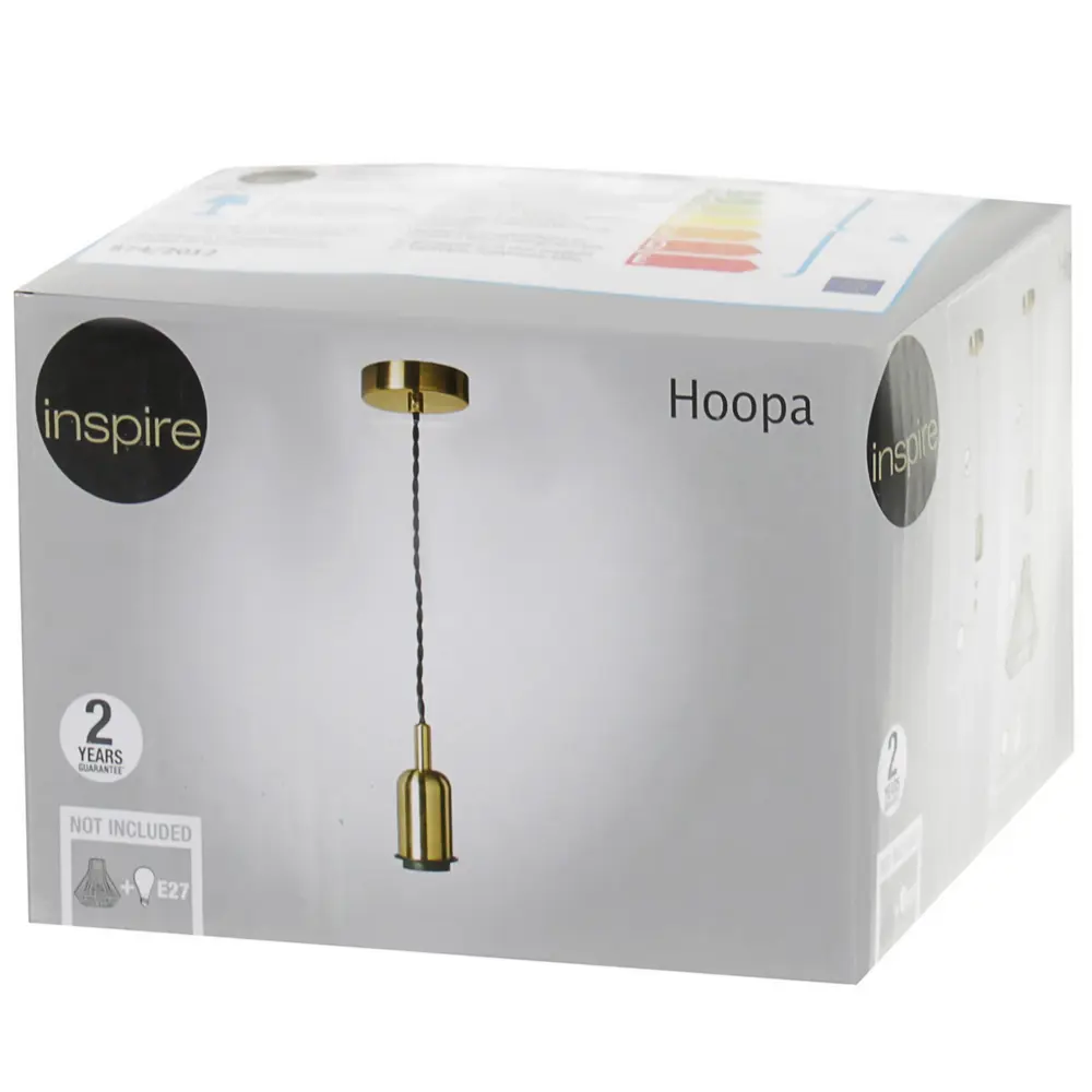 Шнур декоративный Hoopa 1xЕ27x60 Вт, цвет алюминий/медь INSPIRE STLM-2199224 - Вид №2