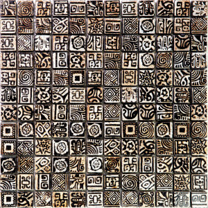 Декоративная мозаика ETH-1-9-300x300 30x30см мрамор цвет серый / серебристый SKALINI Ethnic