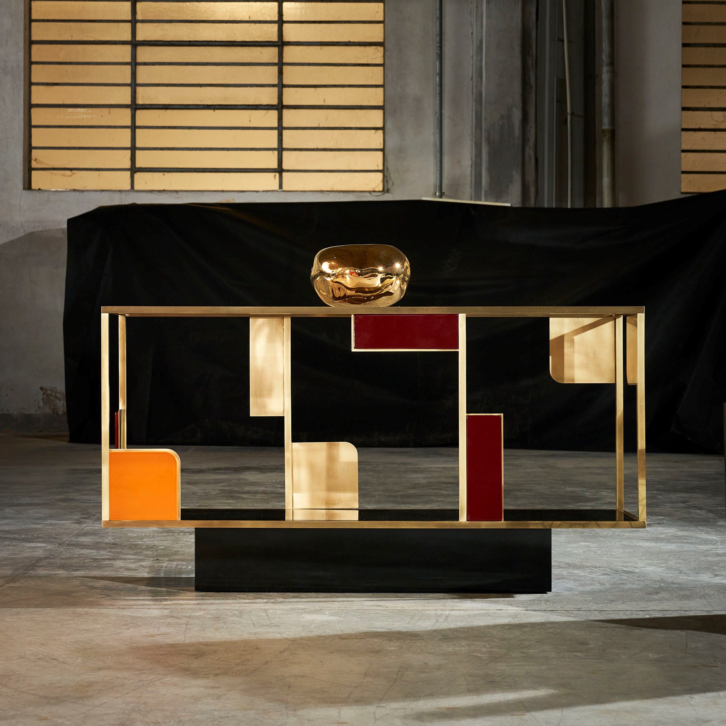 Прямоугольная латунная консоль MARIONI ARCH-00026739 - Вид №1