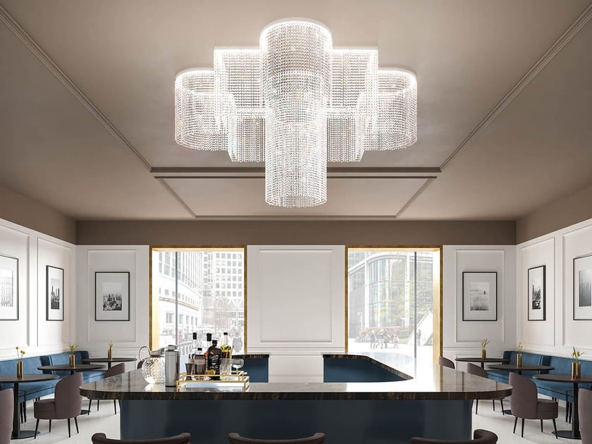 Светодиодный потолочный светильник с кристаллами Masiero Галактика ARCH-00077702