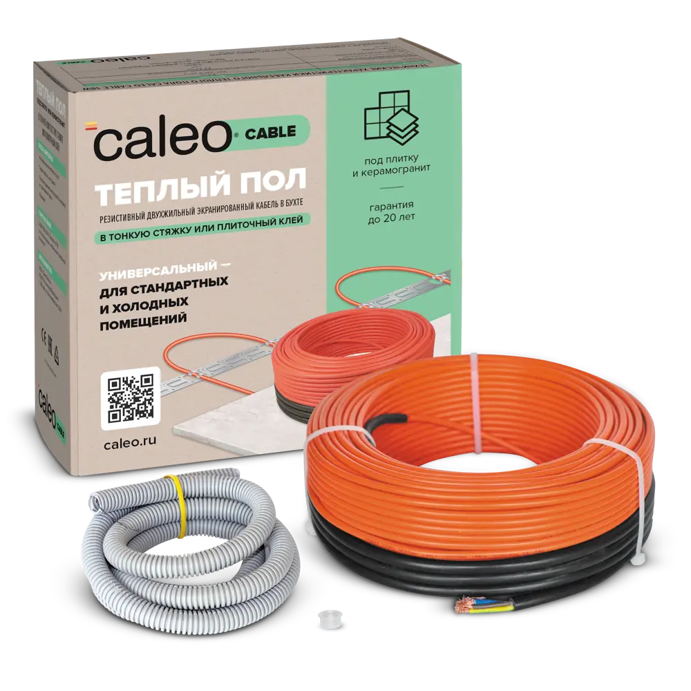 Нагревательный кабель для теплого пола Caleo Cable 17W-24 3.1 м² 400 Вт