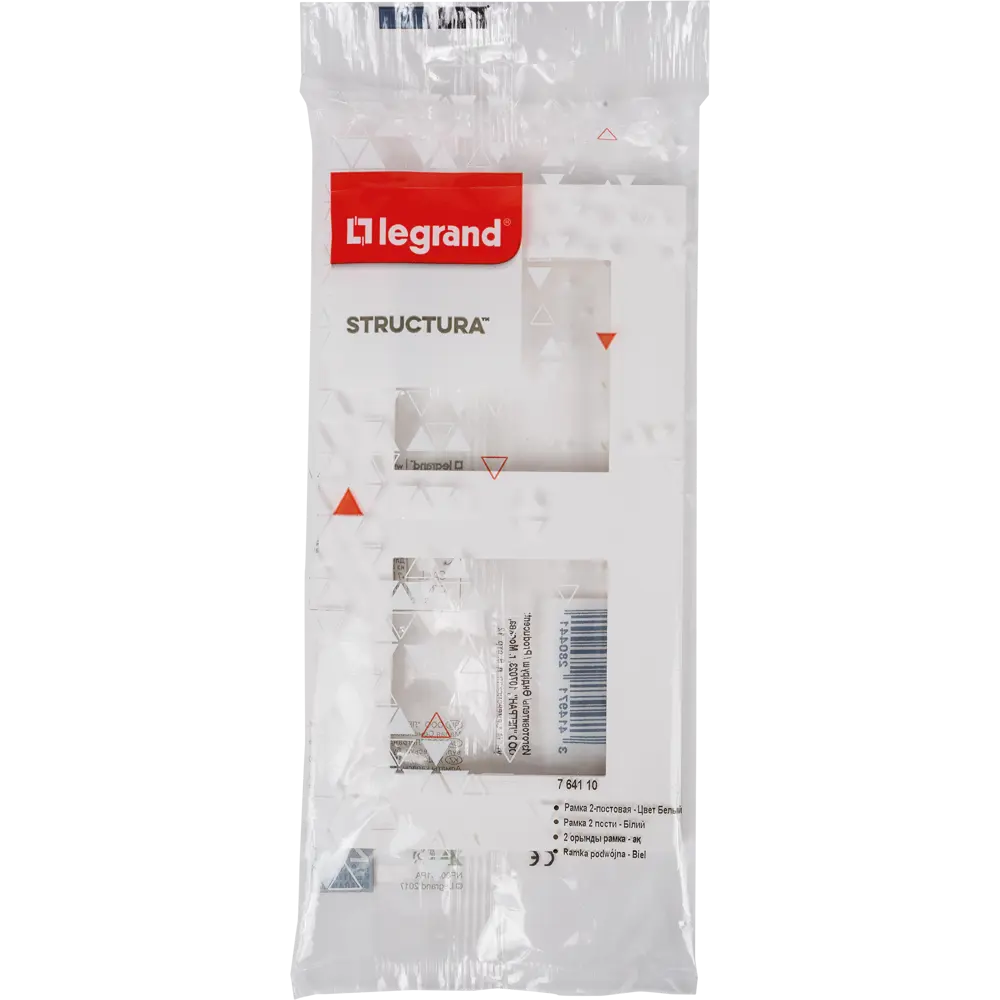 Рамка для розеток и выключателей Legrand Structura 2 поста цвет белый STLM-2190888 - Вид №4