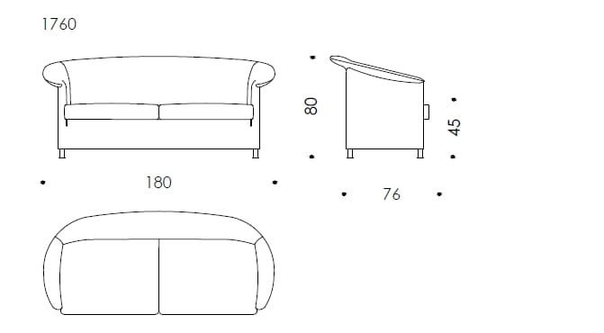 Кожаный диван Wittmann ARCH-00022031 - Вид №1