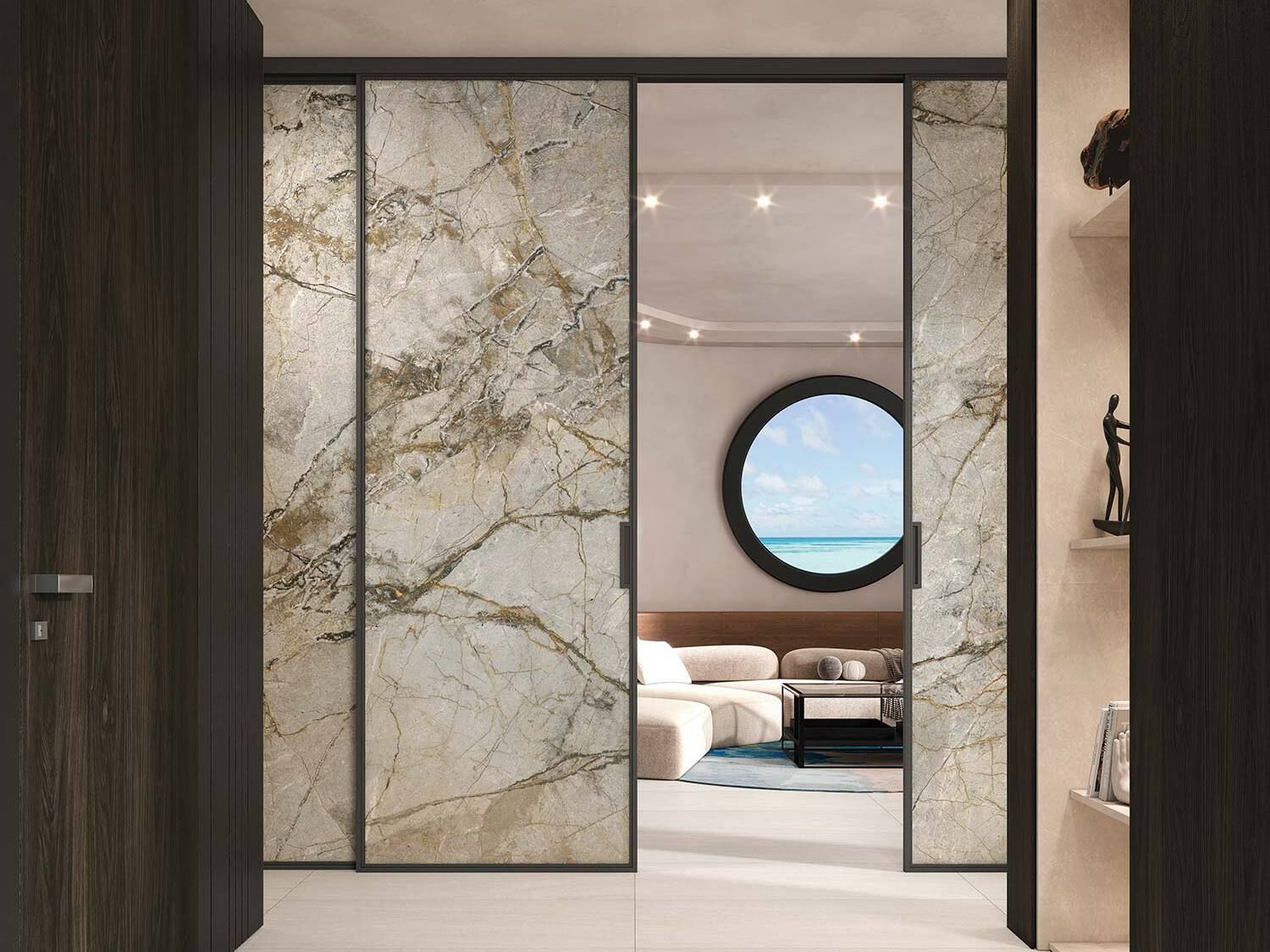 Ультратонкая алюминиевая декоративная панель Tecnografica SILVER ROOTS ARCH-00131678