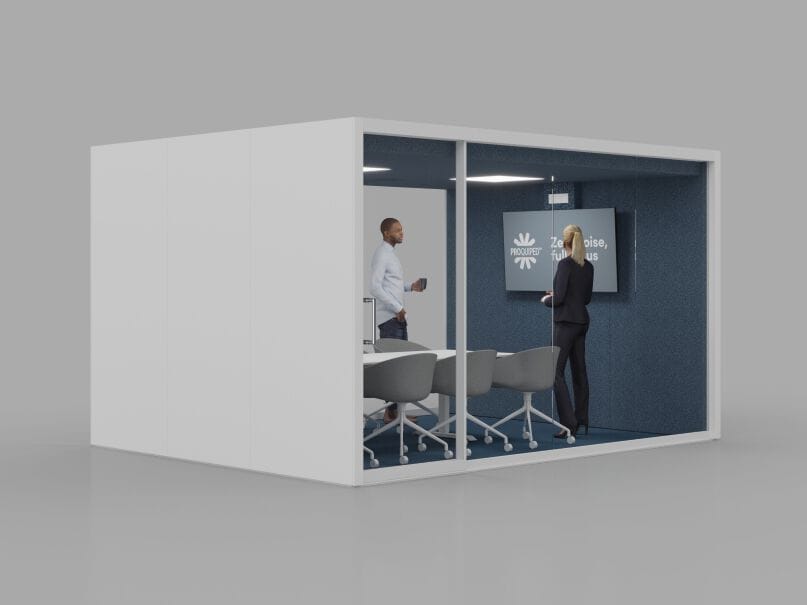 Многосторонняя акустическая офисная кабина со встроенным освещением Vetrospace VETROSPACE XXL ARCH-00151626 - Вид №10