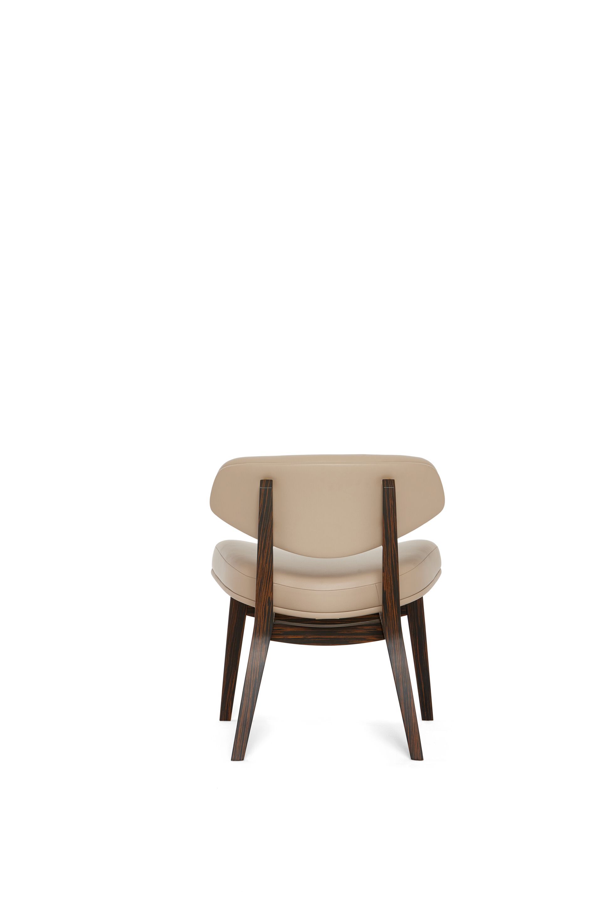 Кожаное кресло без подлокотников с открытой спинкой Munna Coleman ARCH-00013024