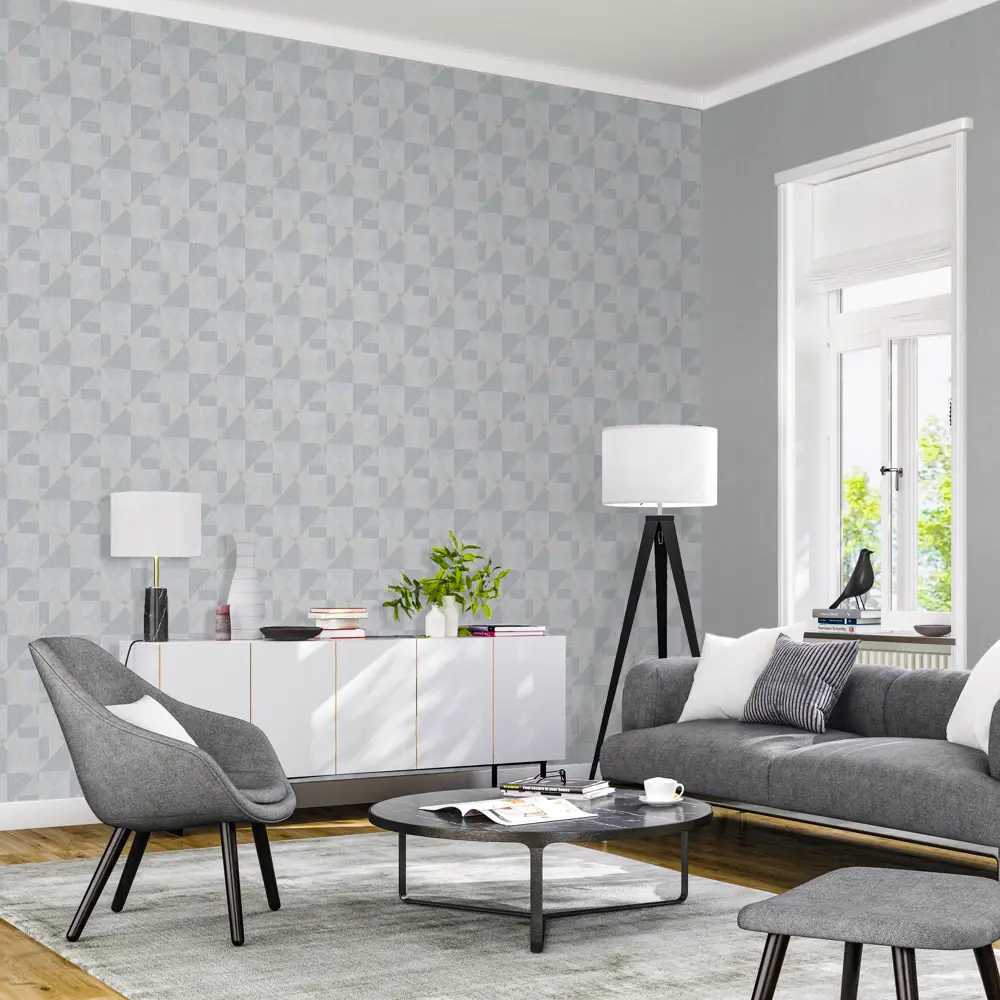 Обои флизелиновые Inspire Anna серые 1.06 м 968699 STLM-2044085 - Вид №3