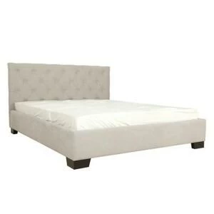 Кровать Diana, 160х200 см, светло-серая