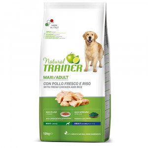 ПР0059536 Корм для собак TRAINER Natural Maxi для крупных пород, курица сух. 12кг NATURAL TRAINER