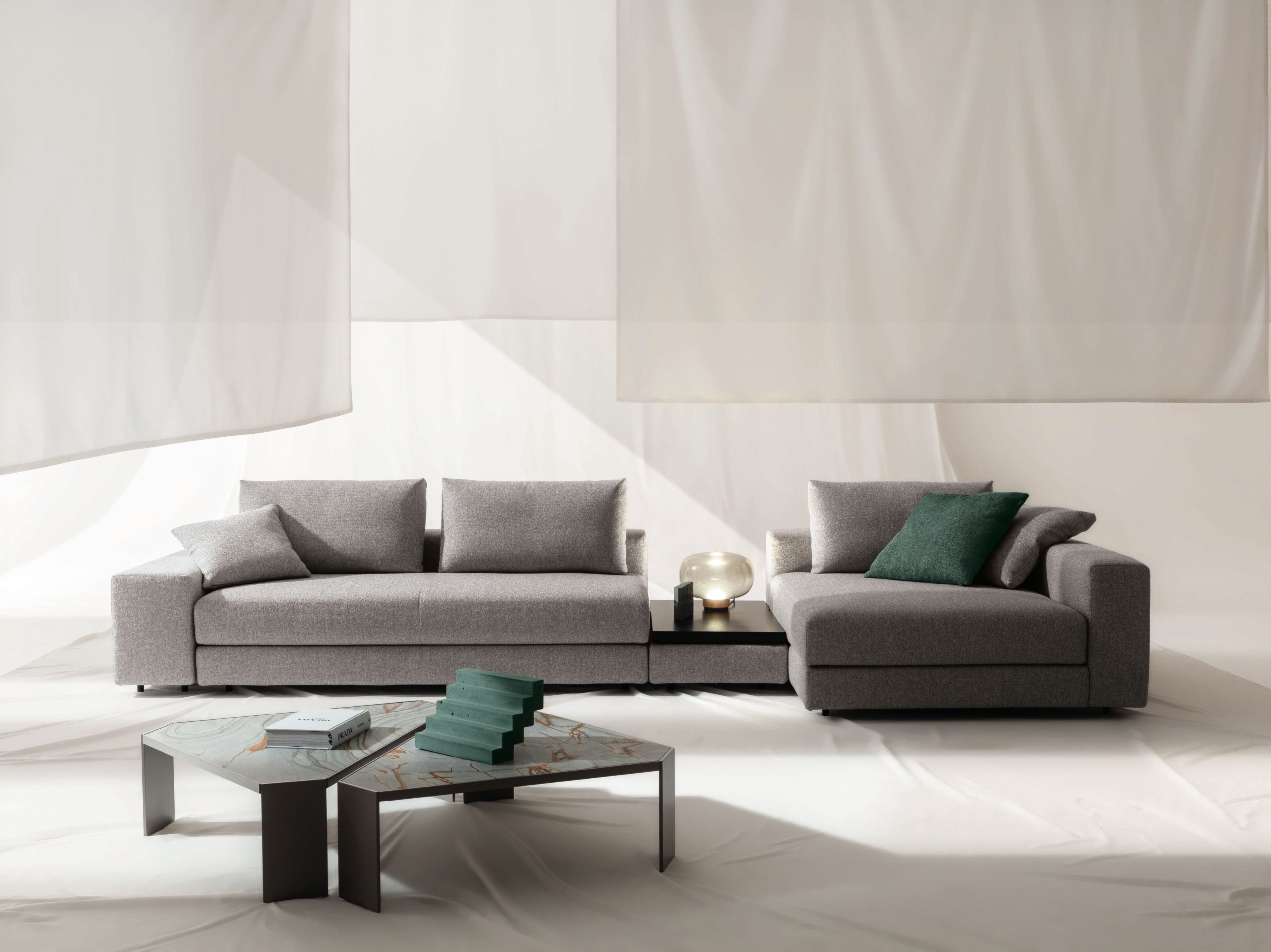 Модульный тканевый диван NICOLINE KUBA PLAIN ARCH-00103369 - Вид №1