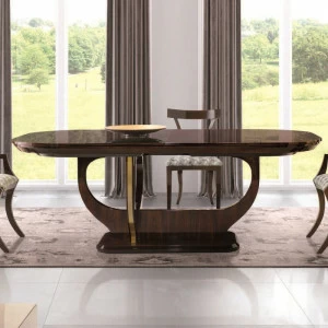 Обеденный стол раздвижной коричневый овальный 210-310 см Soho HURTADO SOHO 00-3981543 Коричневый