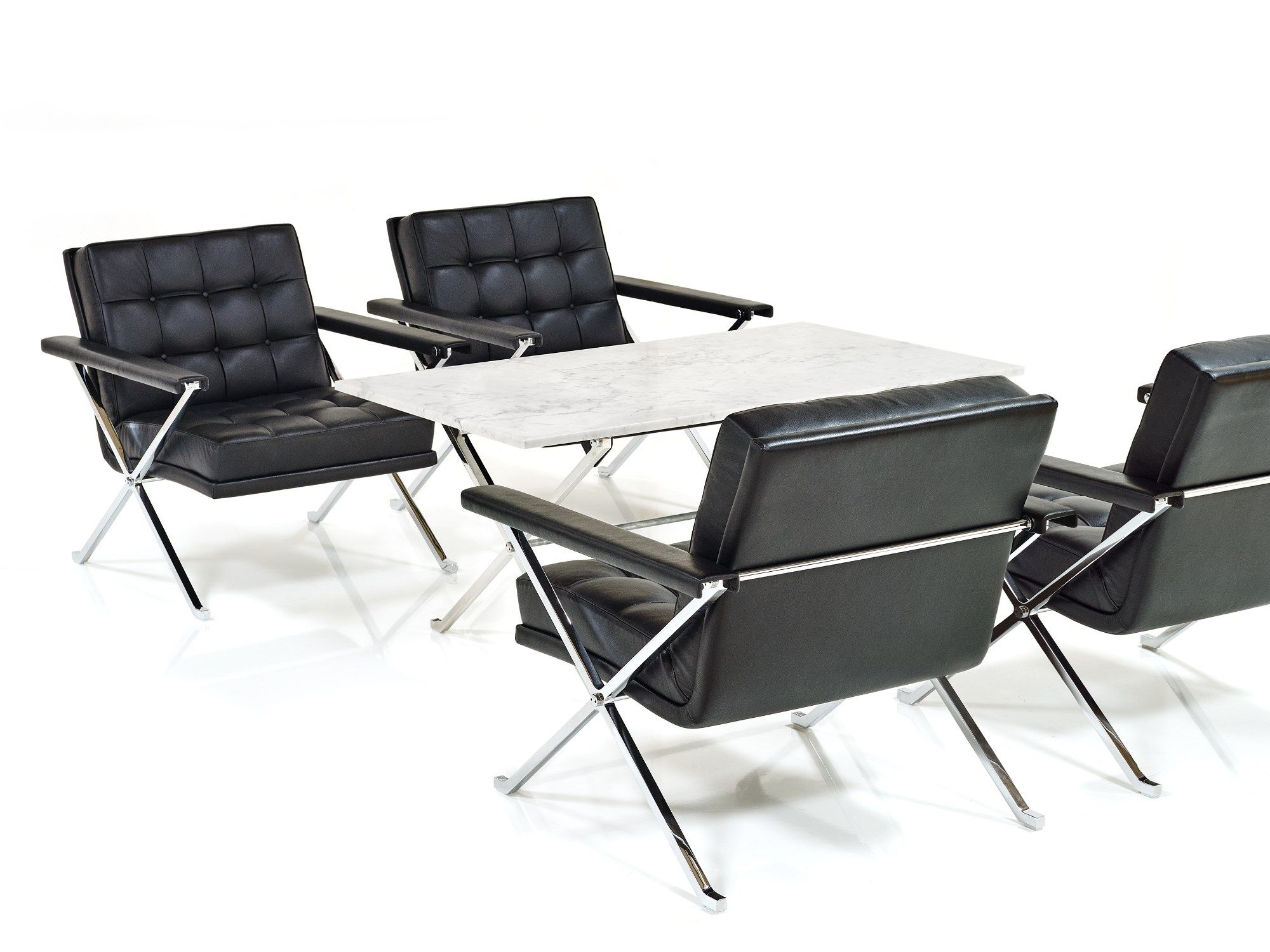 Кожаное кресло capitonné с подлокотниками Wittmann Constanze 3/4 ARCH-00036383 - Вид №2