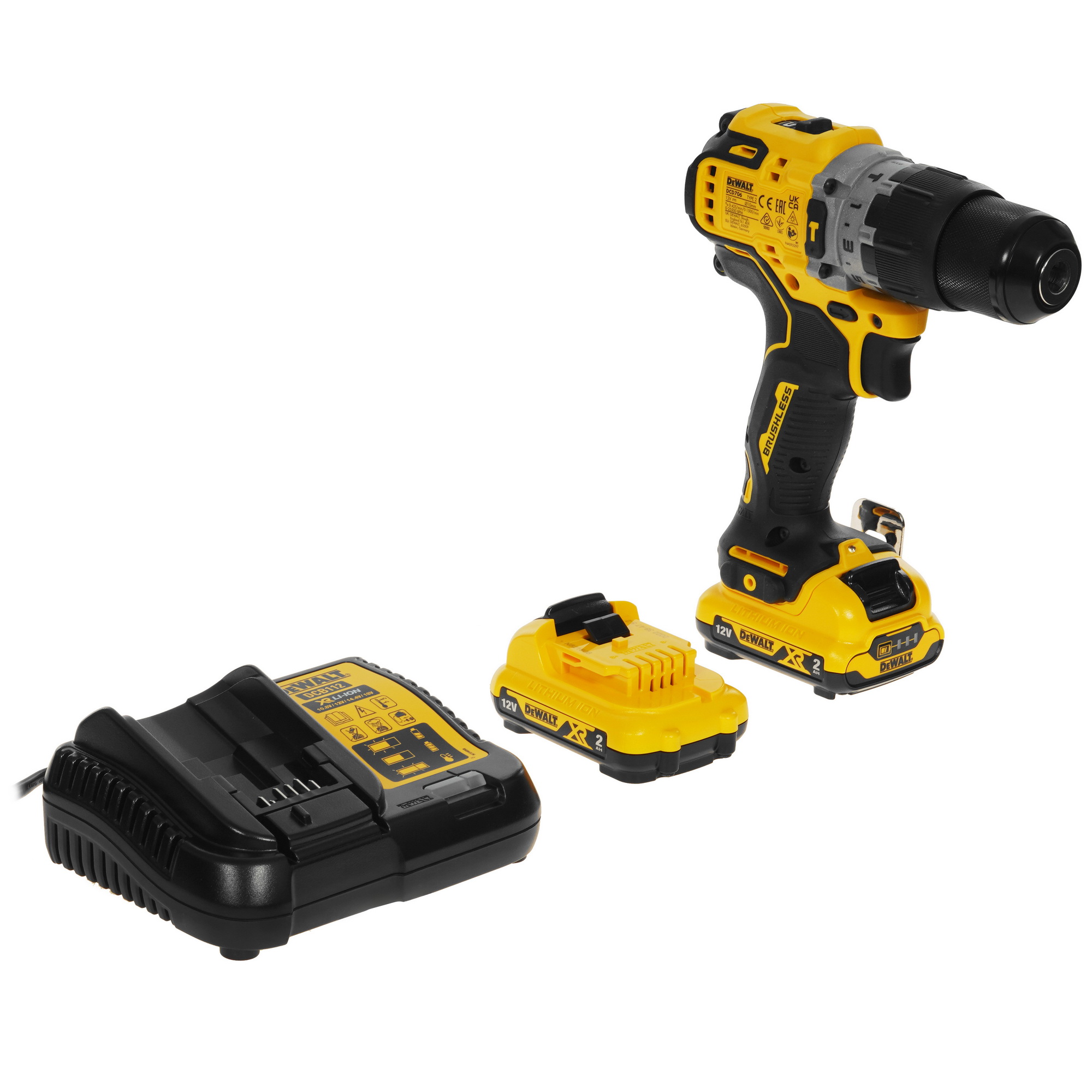 Дрель-шуруповерт DeWalt DCD706D2 XR 10.8/12V 9014015 STDN-0015238 - Вид №1