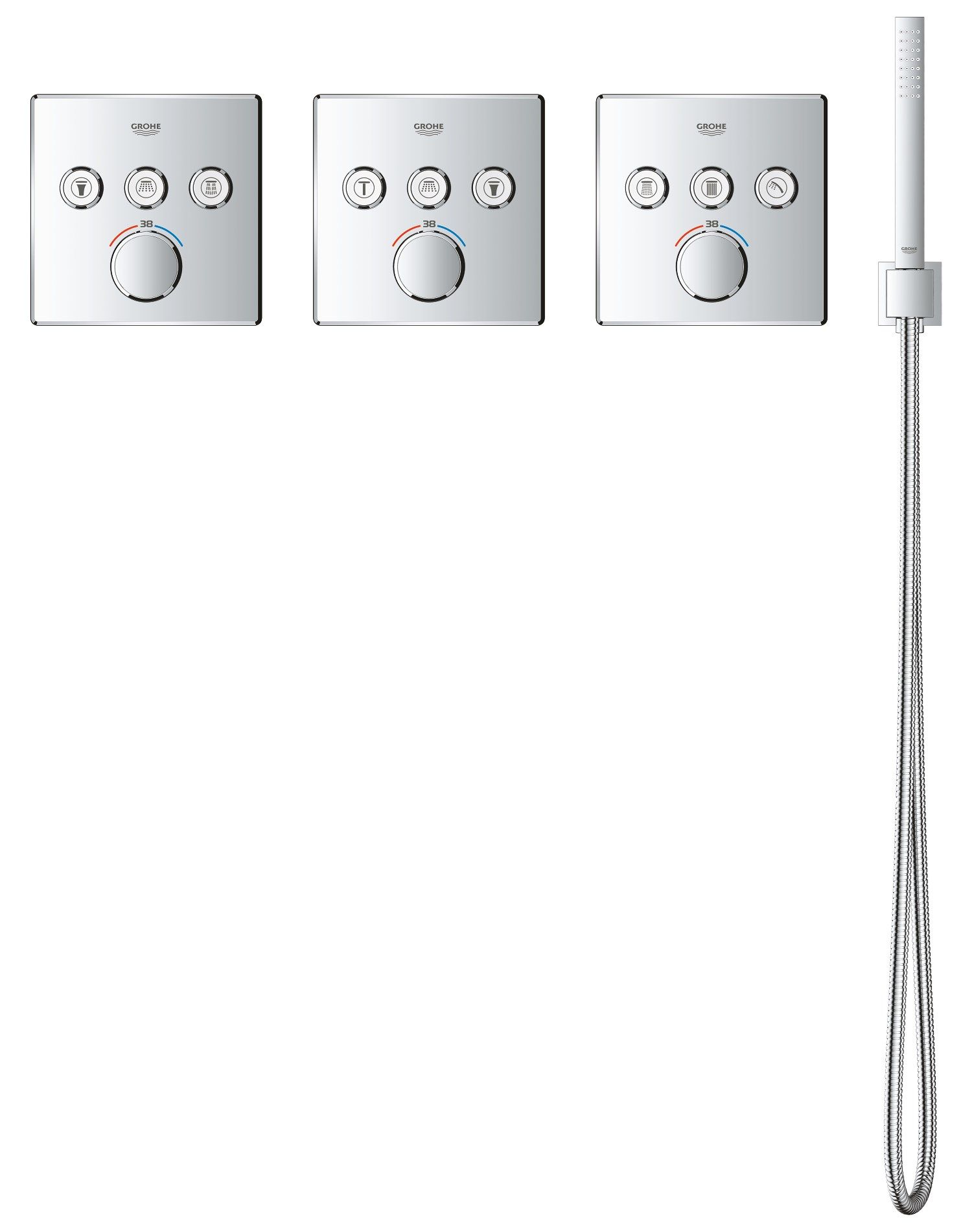 3-ходовой термостатический смеситель Grohe Grohtherm SmartControl ARCH-00128873 - Вид №22