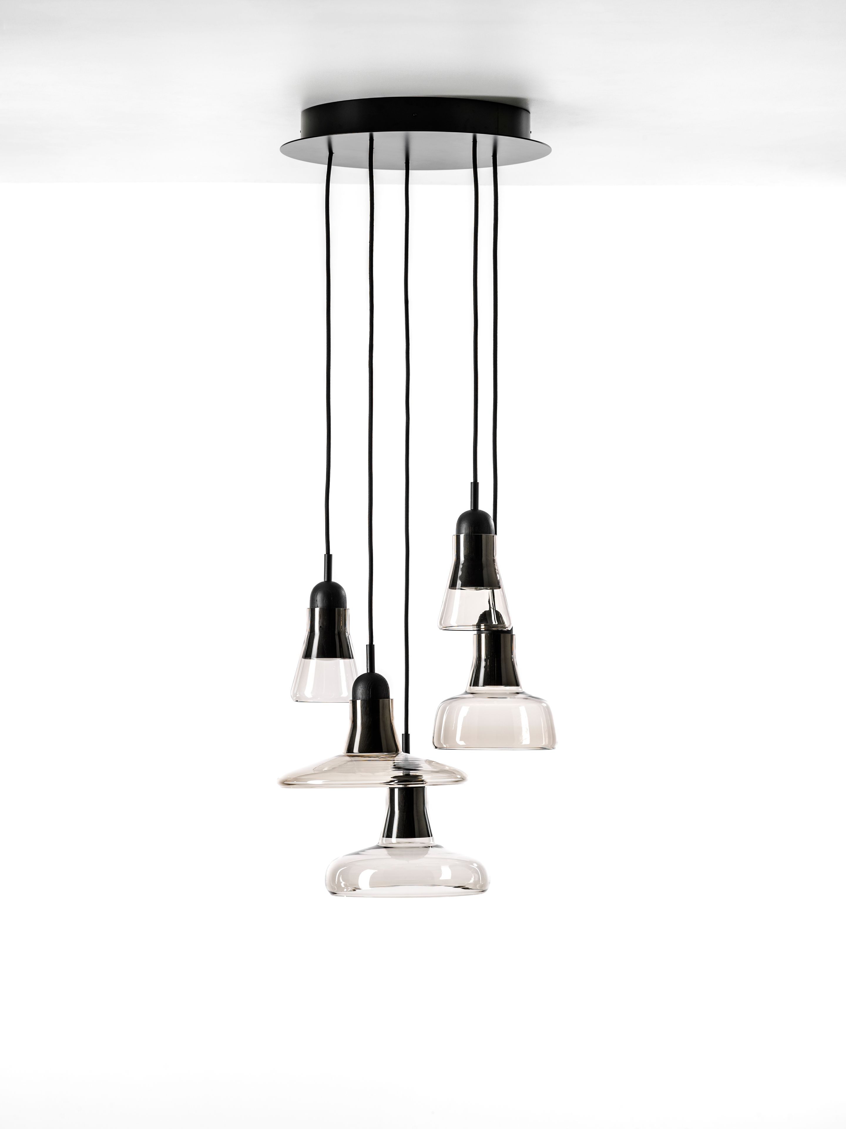 Подвесной светильник из дутого стекла с регулируемой яркостью BROKIS Тени ARCH-00150384 - Вид №57