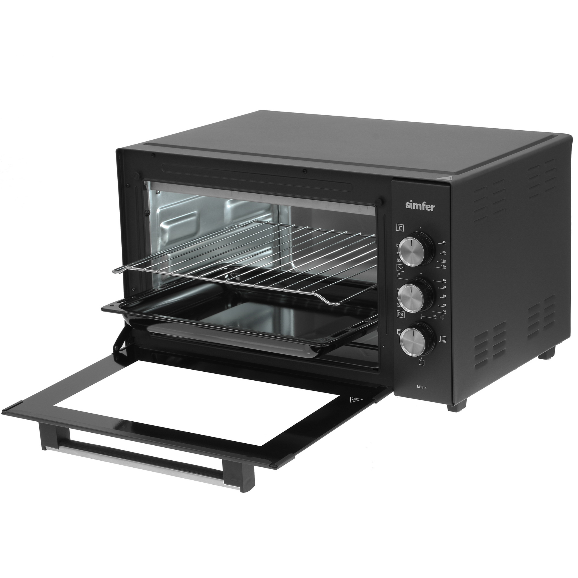 5063771 Мини-печь Simfer M3514 черный STDN-0070005 - Вид №4