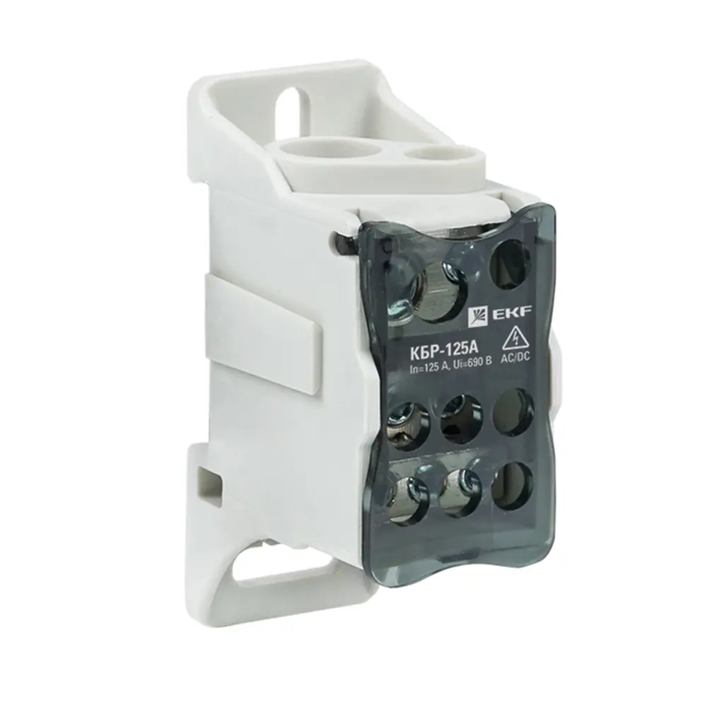 Распределительный блок EKF КБР 125А для DIN-рейки 84407543 STLM-1566908