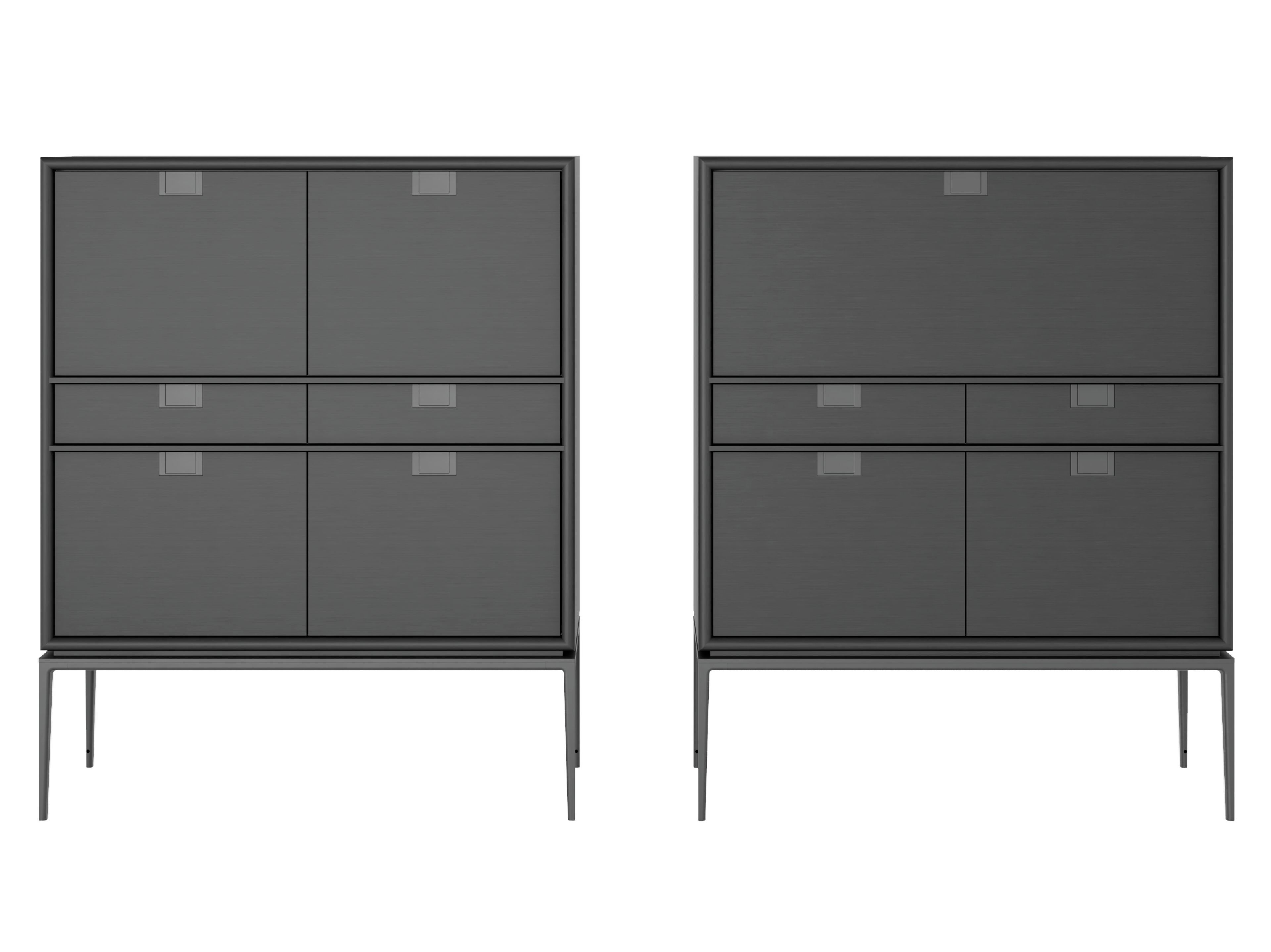 Деревянный сервант с распашными дверцами и ящиками Maxalto Artemone ARCH-00143597