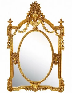 Зеркало-арка в резной раме античное золото Garden ART-ZERKALO ДИЗАЙНЕРСКИЕ, ЗЕРКАЛЬНАЯ 00-3948353 Зеркальный;золото