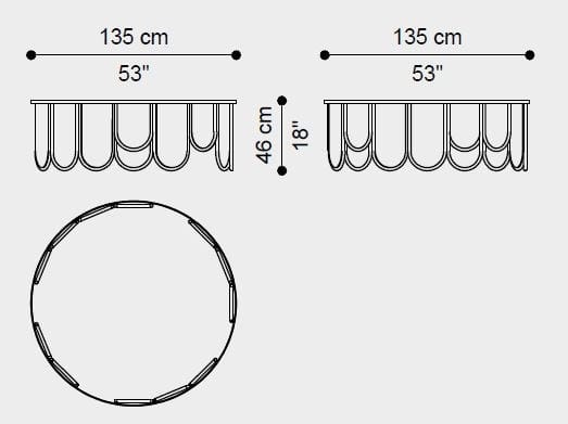 Круглый железный журнальный столик ETRO Home Interiors Chandra ARCH-00096949 - Вид №6