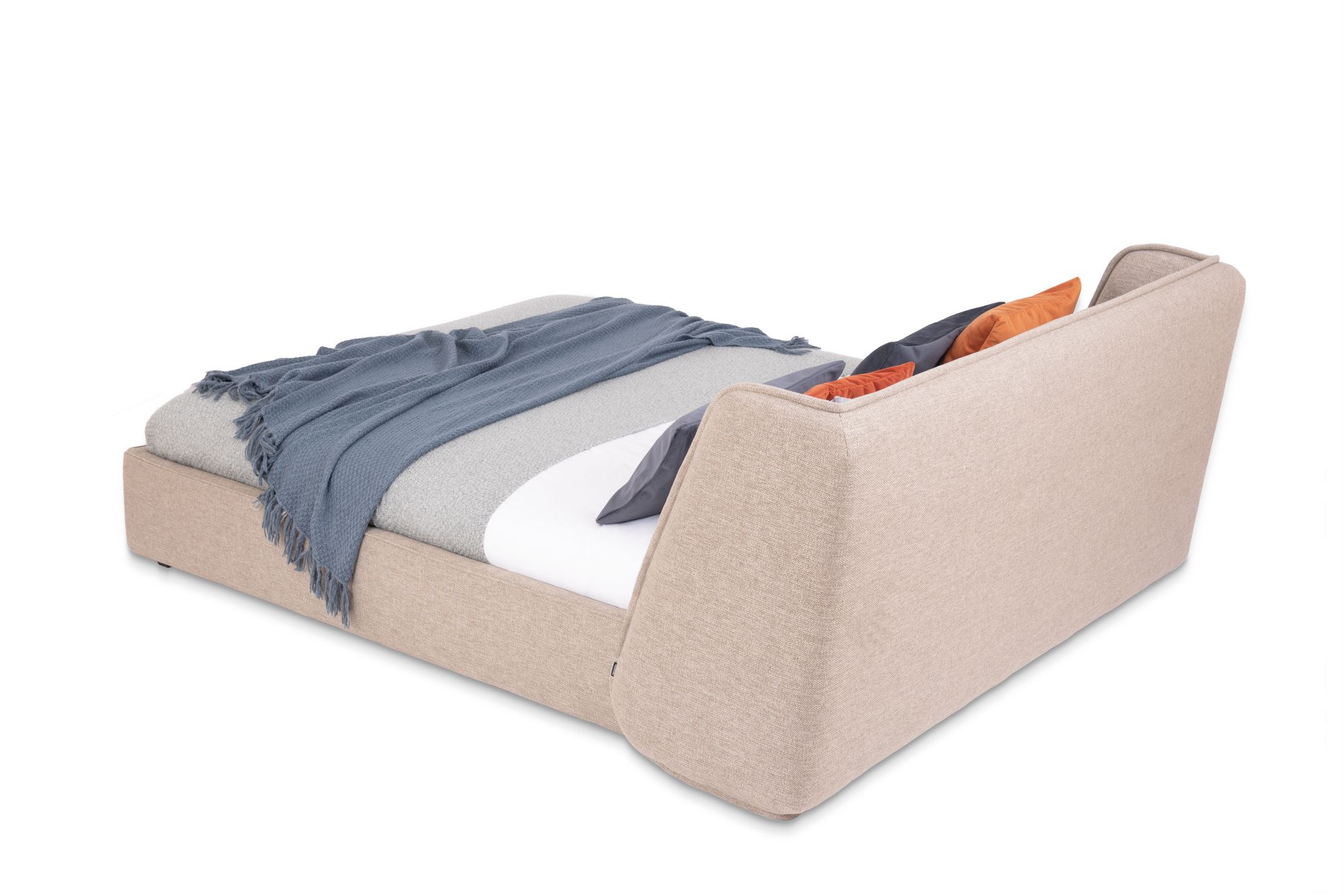 Двуспальная кровать с мягкой тканью Nobonobo PYORA ARCH-00102951 - Вид №2