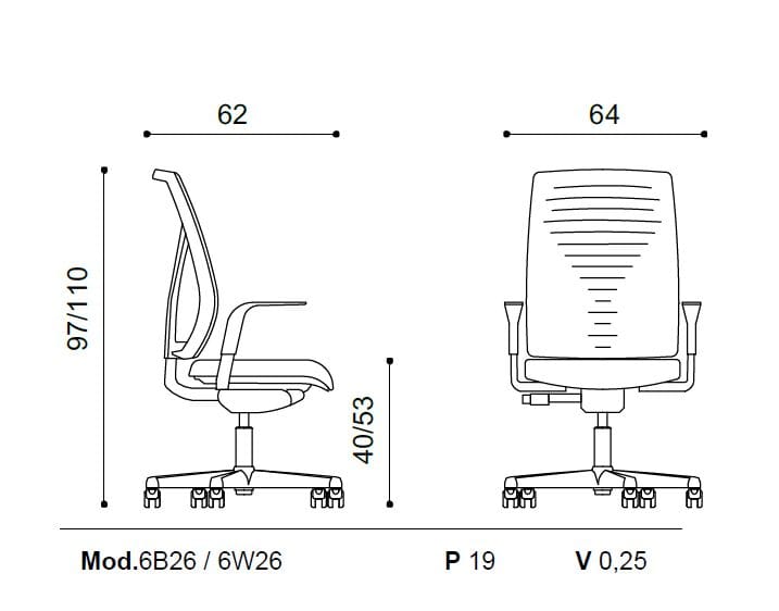 Офисное кресло с мягкой тканью Ares Line Dotway ARCH-00005445